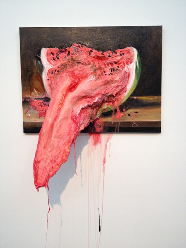 Valerie Hegarty, has a breathtaking exhibit of well-known art pieces from History. She is focused in creating surreal paints