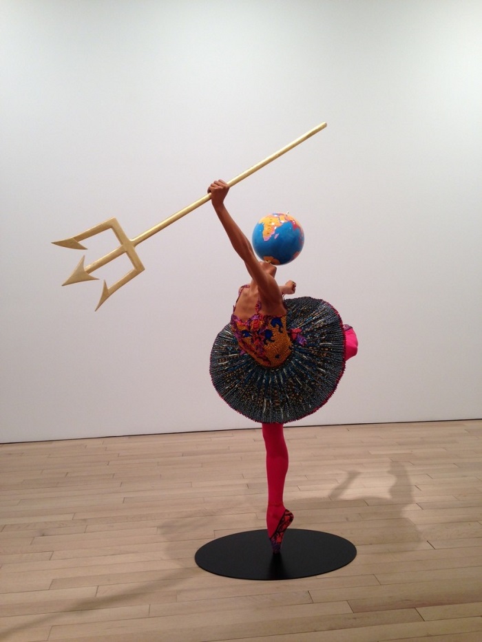 "Until the 20 June 2015, Yinka was exhibiting "Rage of the Ballet Gods" in NY at James Cohan Gallery her new body of work, including exuberant, playful sculptures"