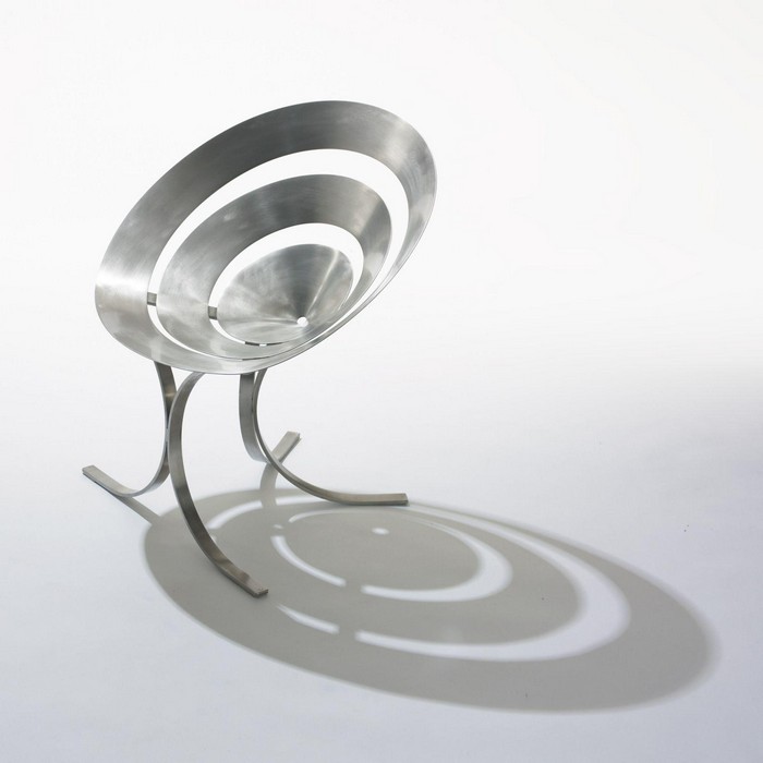 "Maria Pergay is a Paris based designer known for her innovative use of stainless steel."