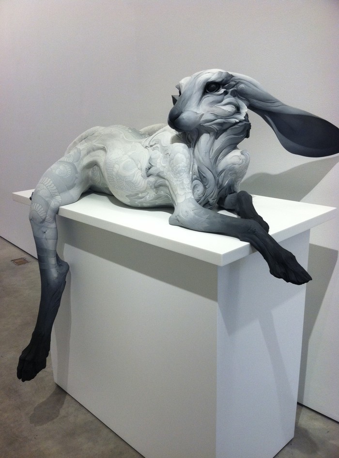 "Contemporary art by Beth Cavener is very strong for the meaning of her animal sculptures."