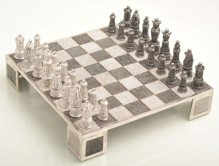 Renowned French artist and master of jewelry, Bernard Maquin created the Royal Diamond Chess ..
