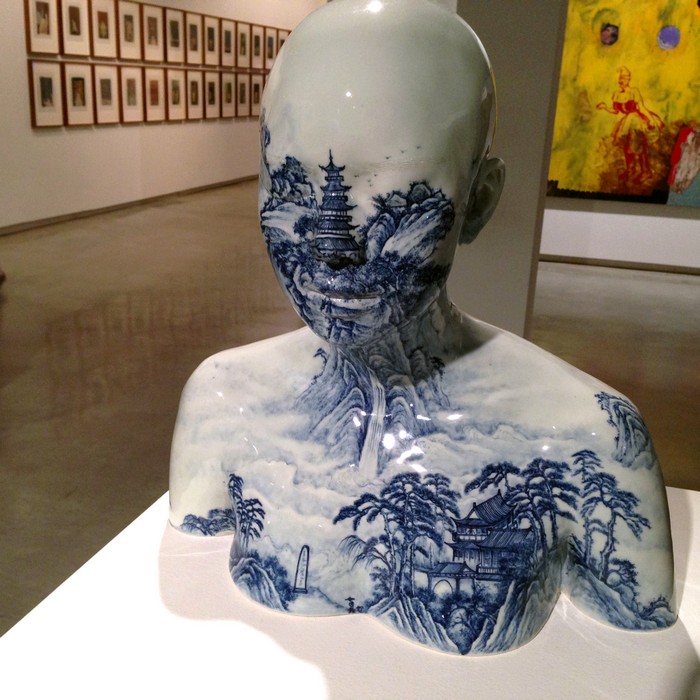 Chinese artist Ah Xian has explored aspects of the human form using ancient Chinese craft methods to create porcelain busts.