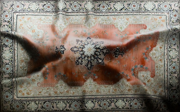 Antonio Santin is dedicated to make hyper realistic paintings of rug patterns. The paintings are some kind of illusion.